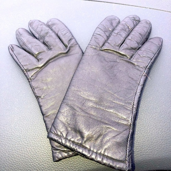 Vintage Accessories - Gimbels Women’s Vintage Leather gloves Black Large